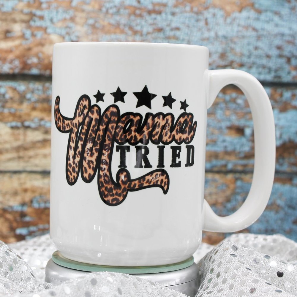 NEW Mama Tried - 15oz Ceramic Coffee Mug RTS
